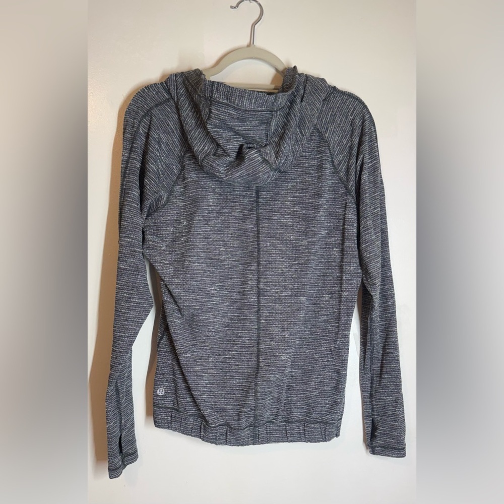 LULULEMON Healthy Heart Coco Pique Black Cowl Neck Pullover - Picture 4 of 6